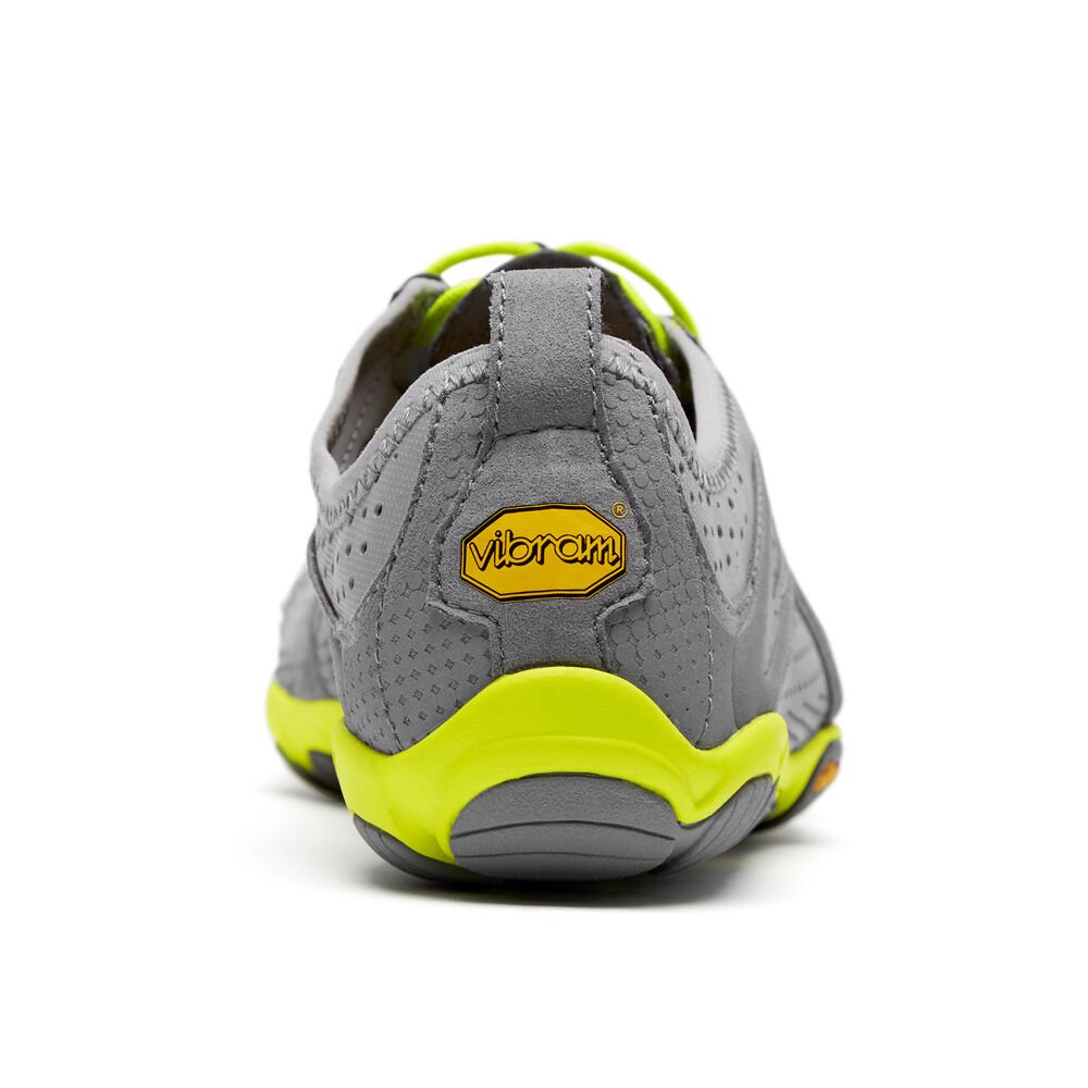 Vibram Five Fingers Mens Running Shoes - Grey/Green - V-Run - 40168-BXGJ